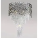 Люстра подвесная Crystal Lux 308_1960 8 ламп 16 м² цвет никель