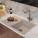 Мойка для кухни Mixline NL-TM31 66x53 см глубина чаши 190 см искусственный камень цвет бежевый