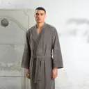 Халат кимоно Kenzo Iconic Gris хлопок Супима L цвет серый