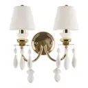 Настенный светильник Loft It Grace 10203-2w white цвет белый/золото