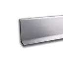 Плинтус напольный 1500x40x10мм алюминий цвет серебро