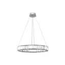 Светильник подвесной светодиодный Loft It Crystal ring 10135-600 chrome 8.98 м² теплый белый (желтый) свет цвет хром