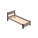 Кровать Solarius Мишка орто основание 80 x 80 x 210 см дерево цвет мокко мусс;антрацит