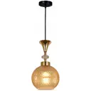 Светильник подвесной Reluce 02001-0.9-01 amber 1 лампа 6 м² цвет черный