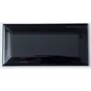 Настенная плитка Nsmosaic Ceramic NS06CE0050nsk 15x7.5см цвет черный глянец