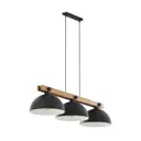 Светильник подвесной Toplight Marion Tl1625h-03bk 3 лампы 6 м² цвет черный