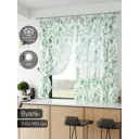 Тюль Comfy way Базовая комплектация CW786032 на шторной ленте 160x150 см цвет зеленый