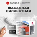 Краска фасадная Актерм силикатная матовая цвет белый 2.5 кг