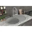 Мойка для кухни Mixline NL-TMS05 (310) 45.5x73.5 см глубина чаши 17 см искусственный камень цвет светло-серый