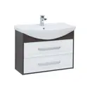 Тумба под раковину Aquanet Остин 85 цвет дуб кантербери/белый