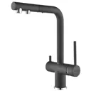 Смеситель для кухни Paulmark Se213222-DG выдвижной излив 29.37 см цвет графит