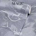 Обои флизелиновые Flizelini Magic 1.06 м цвет 1904-22 темно-серый 1904-22