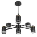 Люстра на штанге Lumion Virsava 8234-6c 6 ламп 12 м² цвет черный