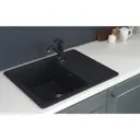Мойка для кухни Mixline NL-TMS03 (308) 49x60.5 см глубина чаши 19 см искусственный камень цвет черный