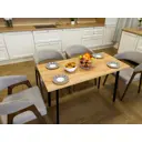 Кухонный стол Diko Loft Delight Dining 120х70х75 см цвет дуб золотой