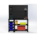 Стол-верстак Metalex 117186 950x1500x600 мм, максимальная нагрузка до 260 кг, с комплектом аксессуаров