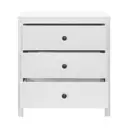 Тумба прикроватная Adore Rustic 73x81x47 см 3 ящика дсп цвет белый