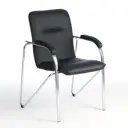 Стул Клик мебель Самба 60x86x55 см экокожа цвет черный