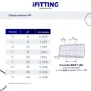 Отвод 90° Ifitting MG-FEDM 1/2"x8 НР нержавеющая сталь