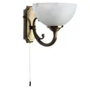 Настенный светильник Arte lamp Windsor white A3777ap-1ab цвет бронза
