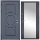 Входная дверь Diva STR МХ-30 205x96см левый цвет Д15 венге/серый софт с зеркалом