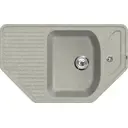 Мойка врезная угловая 50x21x80 см Lava кварц цвет светло-серый A.1 SCANDI