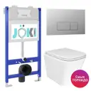 Комплект инсталляция с унитазом Joki JKS303033202CH цвет белый