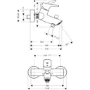 Смеситель для ванны Hansgrohe 72400000