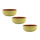 Миска 600 мл Colorlife Ломоносовская керамика круг Керамика цвет желтый 3 шт