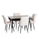 Кухонный стул Tetchair Sweet 44x88x55 см ткань цвет молочный