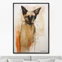 Картина Artnomore Siamese cat in color 2024г. AR-777000997 75x105 см