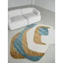 Ковер Laxmi Quincey 2287Yellow/Cream фигурный 120x180 см полипропилен