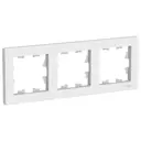 Рамка для розеток и выключателей Systeme Electric AtlasDesign 3 поста универсальная цвет белый