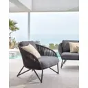Кресло веревочное La Forma Branzie 114610 черный