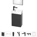 Тумба с раковиной подвесная Wellsee WC Area 20216917R для ванной