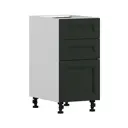 Напольный шкаф Регина Столплит с ящиками 40x82x56 см МДФ цвет зеленый