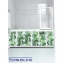 Экран под ванну Siriusline 150 см пластиковый профиль цвет Акварель Зеленая
