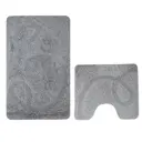 Коврик для ванной комнаты BANYOLIN 00167 100x60см цвет серый, серебристый