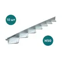 Бордюр металлический оцинкованный Aquadrenag Bordfix 1200x50x45x1.5мм 10шт