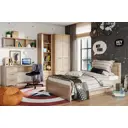 Кровать Anrex Doorset 127.3x89.5x206.9 см ЛДСП цвет дуб