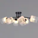 Люстра потолочная Reluce Нет 70176-3.3-06 bk 6 лампа 12 м² цвет черный