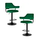 Комплект барных стульев 2 шт Dobrin Charly black lm-5019 61x120x54 см цвет зеленый