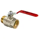 Кран шаровой прямой Valtec 508684 PN40 1/2" ВР-НР латунь ручка рычаг