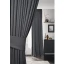 Комплект штор на шторной ленте блэкаут Colore Caldo 7500-320/Граф, 320x500 см