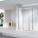 Душевой уголок Vincea Como-N VSR-4CN9015CL прямоугольный 150x90см хромированный профиль эффект стекла прозрачное закаленное стекло