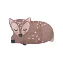 Коврик декоративный Nattiot Little Deer фигурный 70x110 см хлопок