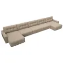 Диван раскладной Лига диванов 525x90x160 см велюр цвет seven 729 бежевый