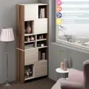 Стеллаж с полками Мэрдэс СТЛ-ЗВХ 70x179x32 см нагрузка до 20 кг ЛДСП цвет шамони/карамель