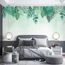 Фотообои флизелиновые Urban Style Изумрудные ветки UST7805, 300x200 см
