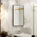 Зеркало для ванной Uperwood Vizo 40x70 см черный профиль